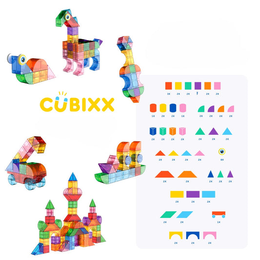 Set STEM magnetic de construit Cubixx, 64 piese Clicstoys - Imagine 4 [ps:517c43e1-c8b3-4122-95f8-a67180ecfcde]