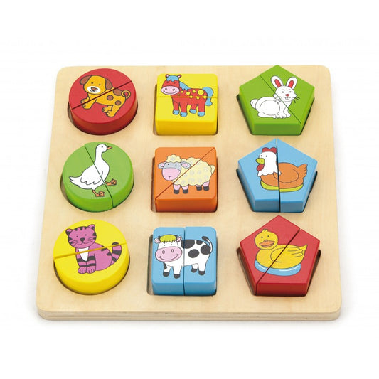 Puzzle din cuburi din lemn cu animale [ps:ea1fa9fb-d5be-4e01-aba5-7b566fb72e98]