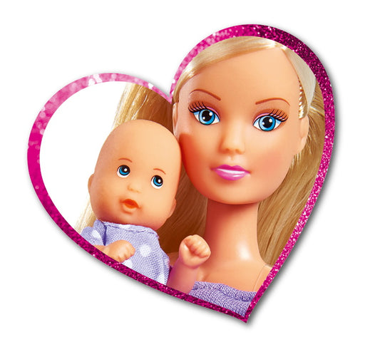 PAPUSA STEFFI IN PANTALONASI MOV SI CU CARUCIOR BEBE Simba - Imagine 3