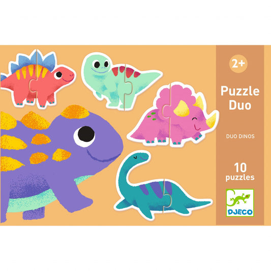 Puzzle duo Micii Dinozauri, Djeco - Imagine 4 [ps:f09e4335-419e-4717-bfea-a81a7c14b029]