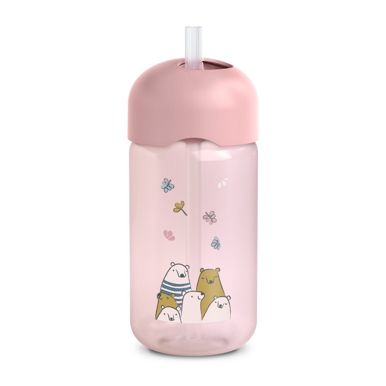 Sticlă de apă fără picurare, Bears, 340 ml, albastru, - Roz [ps:b7c12d0f-90d5-4f81-ad18-acbd3070321d]