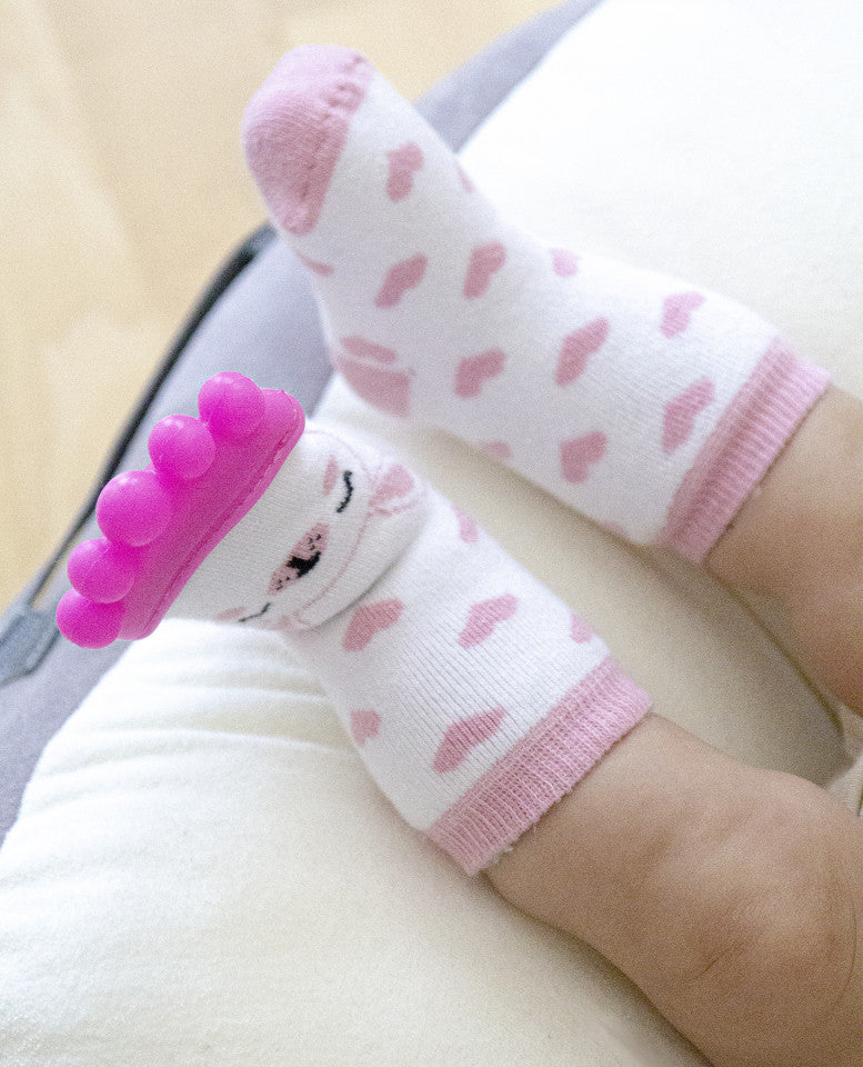 Sosete cu accesoriu dentitie BabyJem Teether Socks (Culoare: Bleu) [ps:100889ec-118e-4cb7-b010-b7be28700fb5]