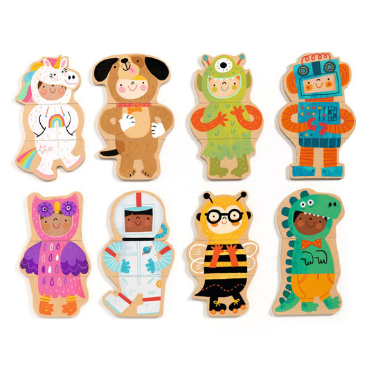 Joc cu magneti Animale costumate, Djeco - Imagine 2 [ps:a4277633-9312-4cd2-b25a-188a607d7af5]