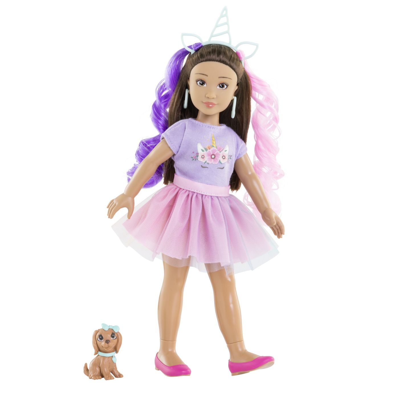 COROLLE SET UNICORN PAPUSA LUNA 28CM Simba - Imagine 3