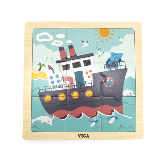 Puzzle din 9 piese mari - Vapor, Viga [ps:939daa0b-c7c6-4fc4-b74a-5a7c87b0c02b]