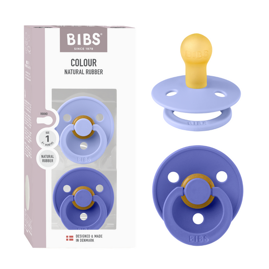 Set 2 Suzete BIBS Colour Latex, Tetină Rotundă, 0 luni - Hush/Grape (3) [ps:bde710a8-940c-4980-94eb-068c9a629ad1]