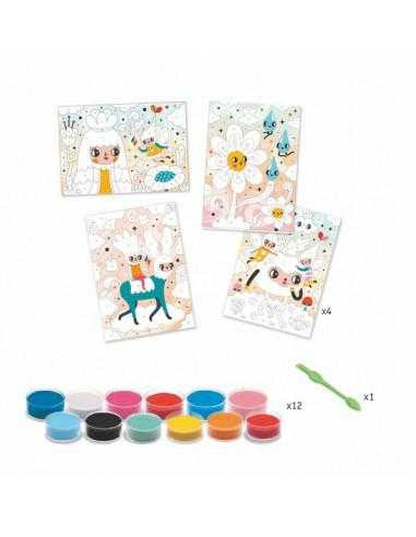 Atelier creativ cu nisip Priviri vesele, Djeco - Imagine 4 [ps:f582ce10-1f9b-46c3-b5a3-87dc70e1f157]