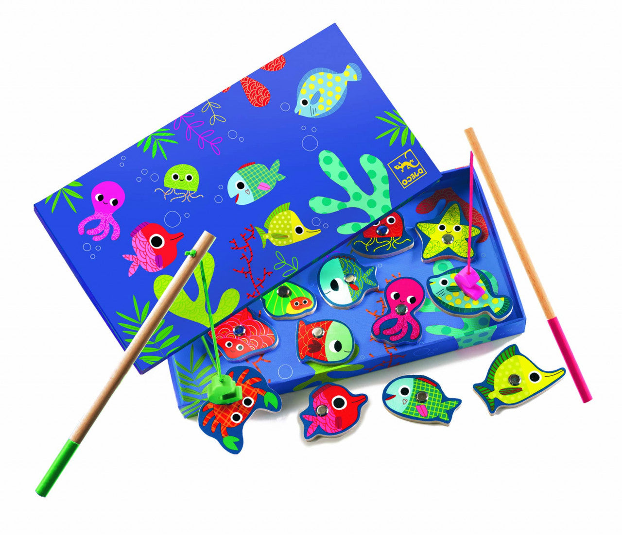 Joc magnetic de pescuit Fishing colour, Djeco [ps:97b674f1-ed98-47ce-b500-c2a55a31e3af]