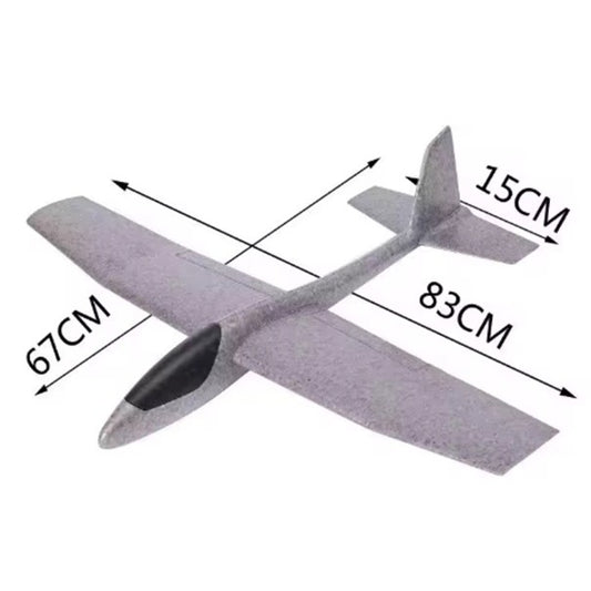 Avion Planor Flippy, Polistiren, 83 cm, Gri - Jucărie - Default Title (3) [ps:240dd1b9-8192-49fd-b8fc-2e9e278cb27b]