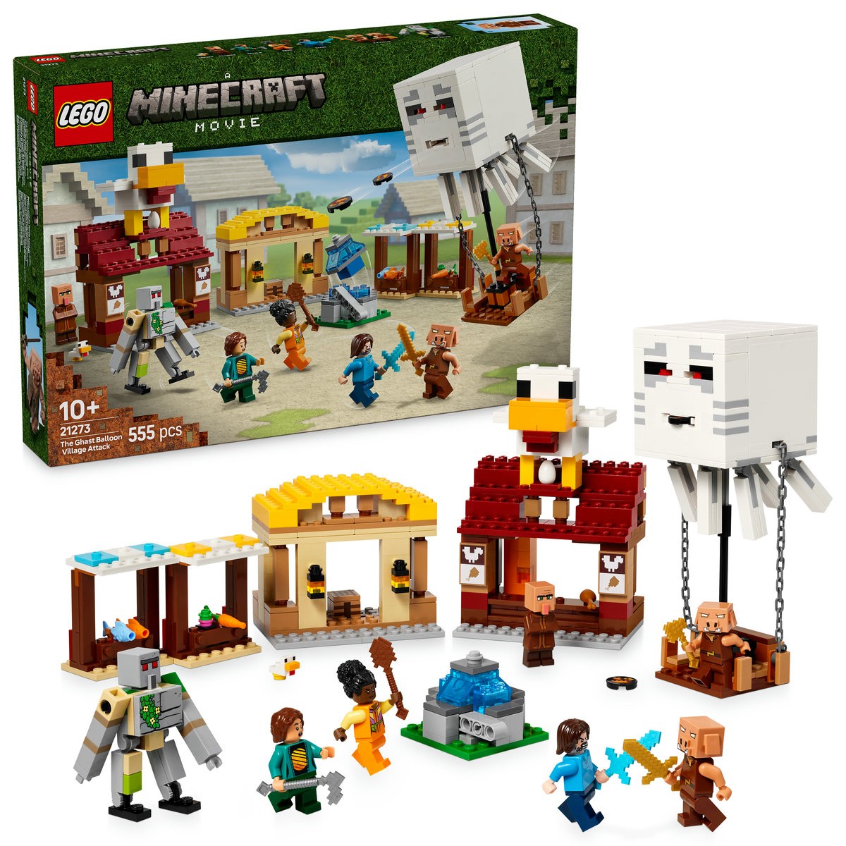 LEGO MINECRAFT ATACUL BALOANELOR GHAST ASUPRA SATULUI 21273 - Imagine 9 [ps:6191e93e-d54f-4962-aa69-83cd4587fd4d]