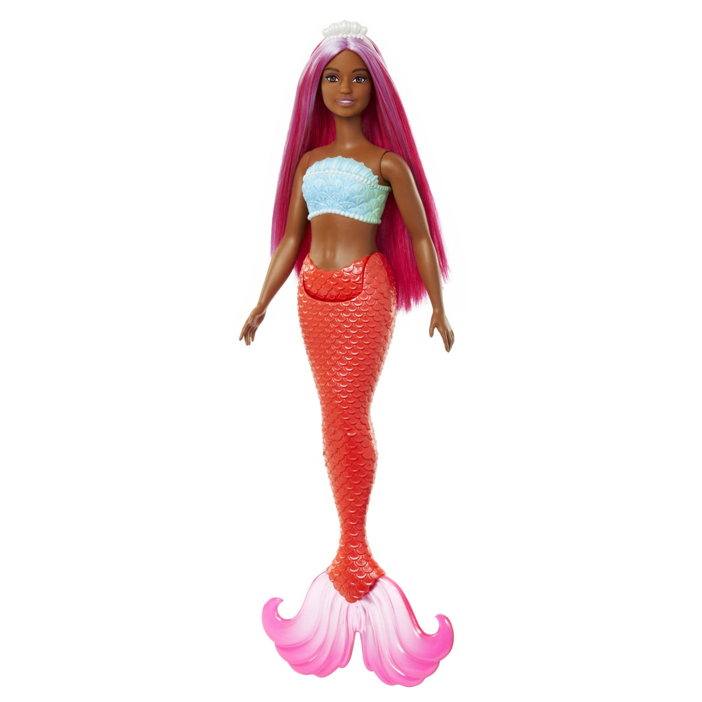 BARBIE DREAMTROPIA PAPUSA SIRENA CU PAR MAGENTA SI COADA PORTOCALIE [ps:c78834db-a616-424f-921e-296dca5179f0]