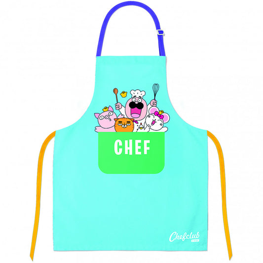 Sort de bucatarie pentru copii albastru, Chefclub Kids [ps:86e6638f-70a9-40c1-933e-746f802ac696]