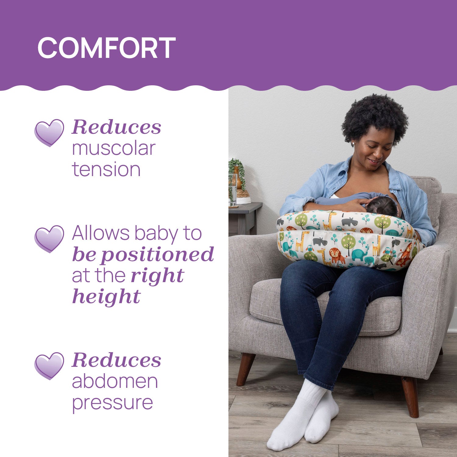 Perna alaptare Chicco Boppy Deluxe, Confetti, 0luni+ - Hello Baby (3) [ps:78bb2e73-aab5-46f4-b1f3-98f7809abecb]