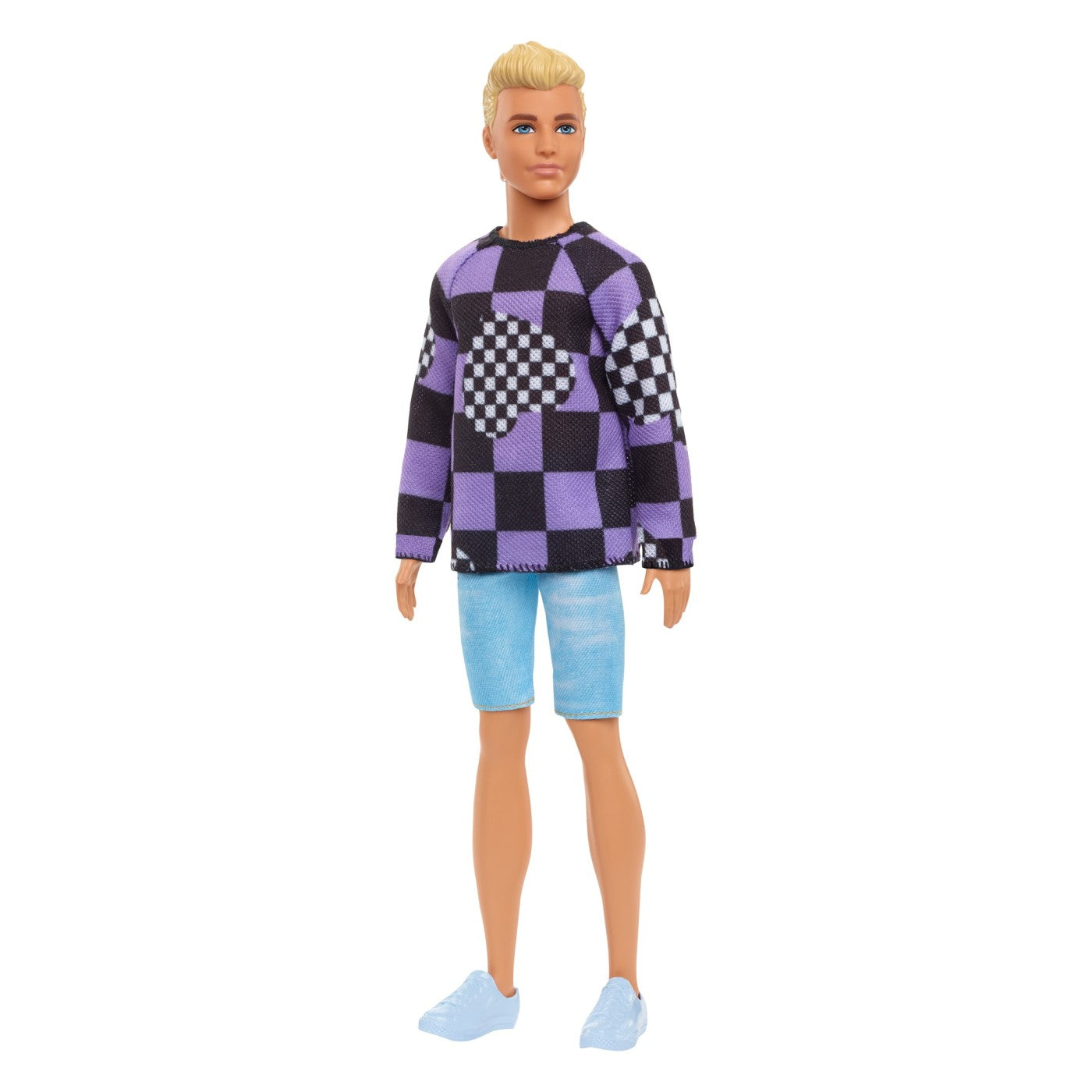 BARBIE PAPUSA BAIAT FASHIONISTAS BLOND CU BLUZA CU - Imprimeu geometric (3) [ps:25702d29-3634-4960-aa5f-f00bdc142a00]