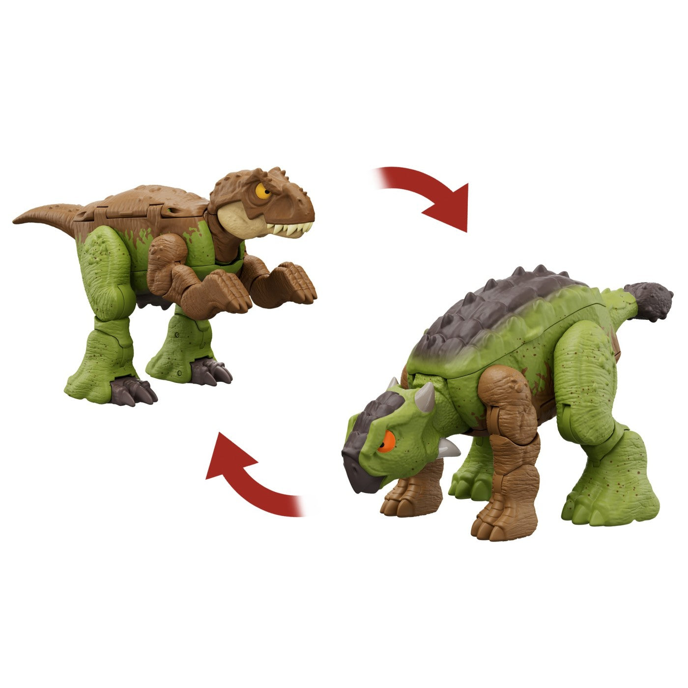 JURASSIC WORLD FIERCE CHANGERS DOUBLE DANGER DINOZAUR - Verde
