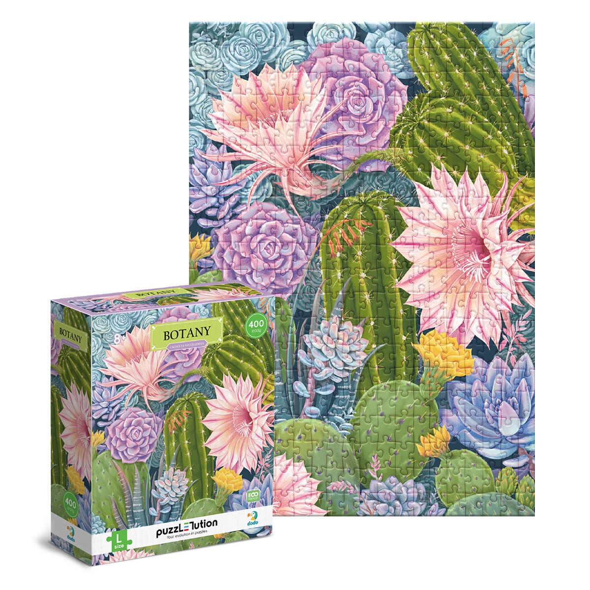 Puzzle Botany Cactuși și Suculente, 400 piese - Dodo Toys - Default Title (3) [ps:17ceb19e-427e-4670-9b1e-2ddaaf8882be]