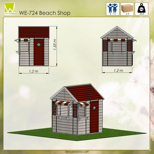 Casuta de gradina Beach Shop (M16), Wendi Toys [ps:83342d46-e570-4a47-b4ae-2a9726e33343]