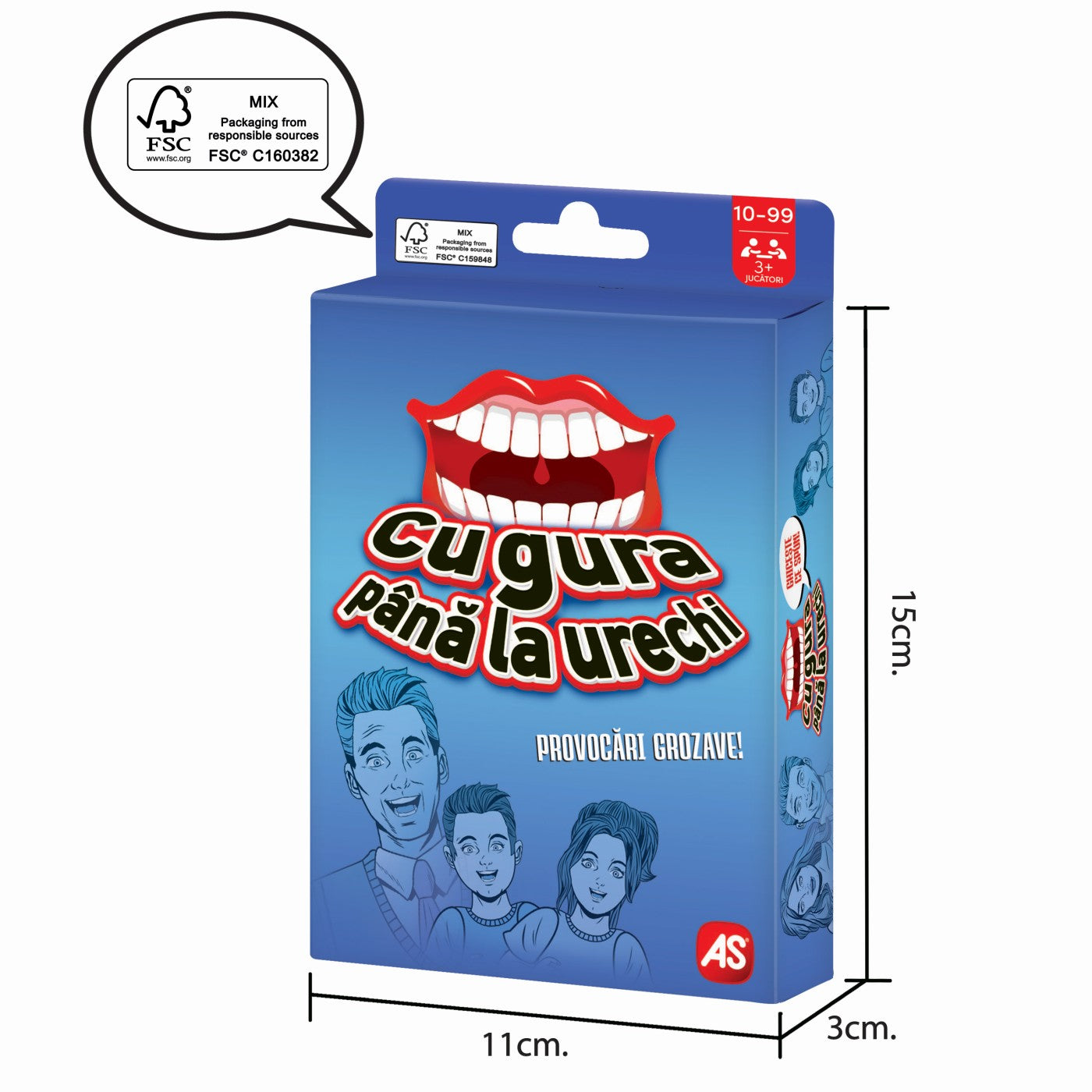 JOC DE CARTI CU GURA PANA LA URECHI AS - Imagine 3