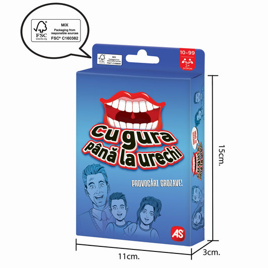 JOC DE CARTI CU GURA PANA LA URECHI AS - Imagine 3