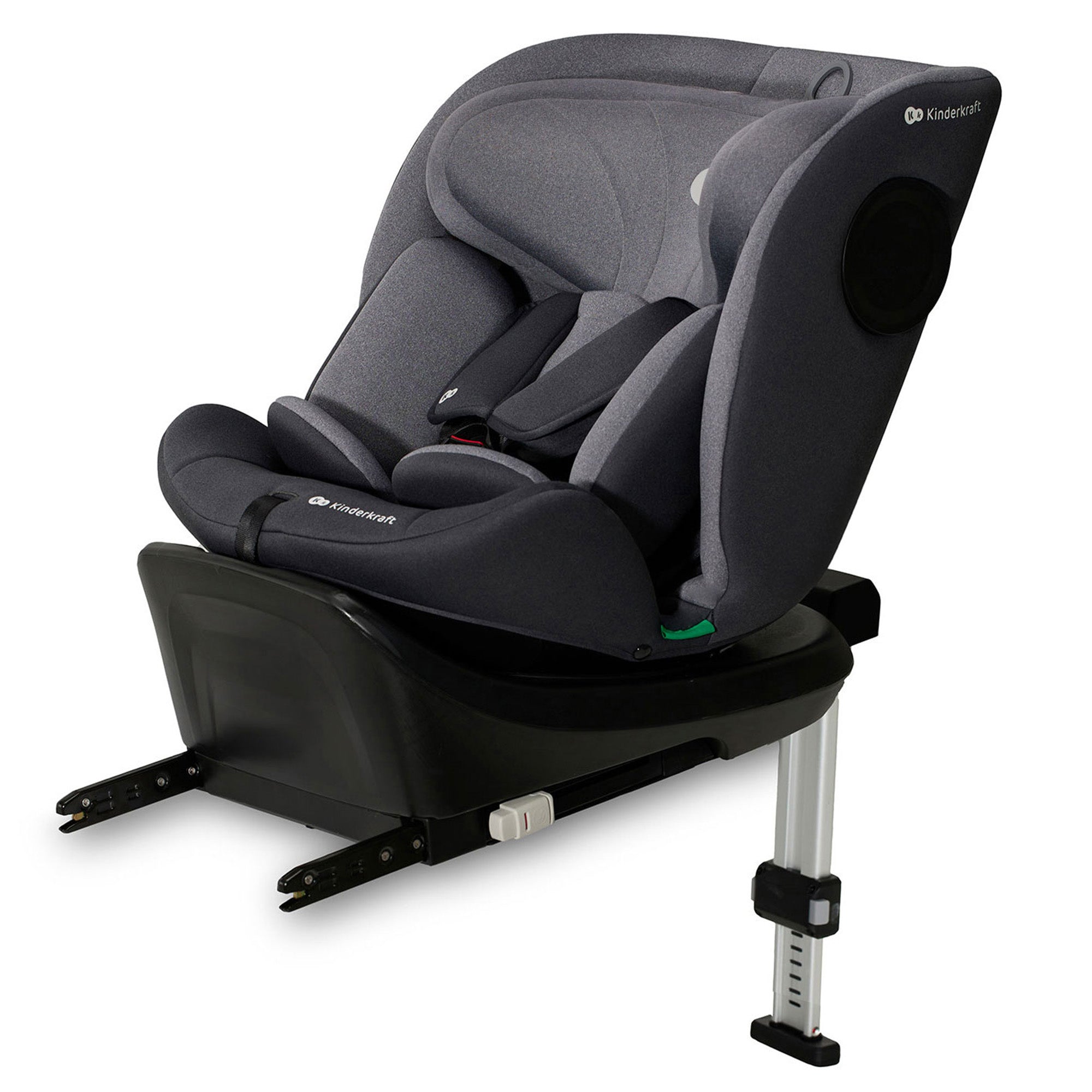 SCAUN AUTO I-SIZE, 40-150 CM, KINDERKRAFT I-360, BLACK - Gri [ps:d9208512-d7b1-415b-8b8d-728cace03701]