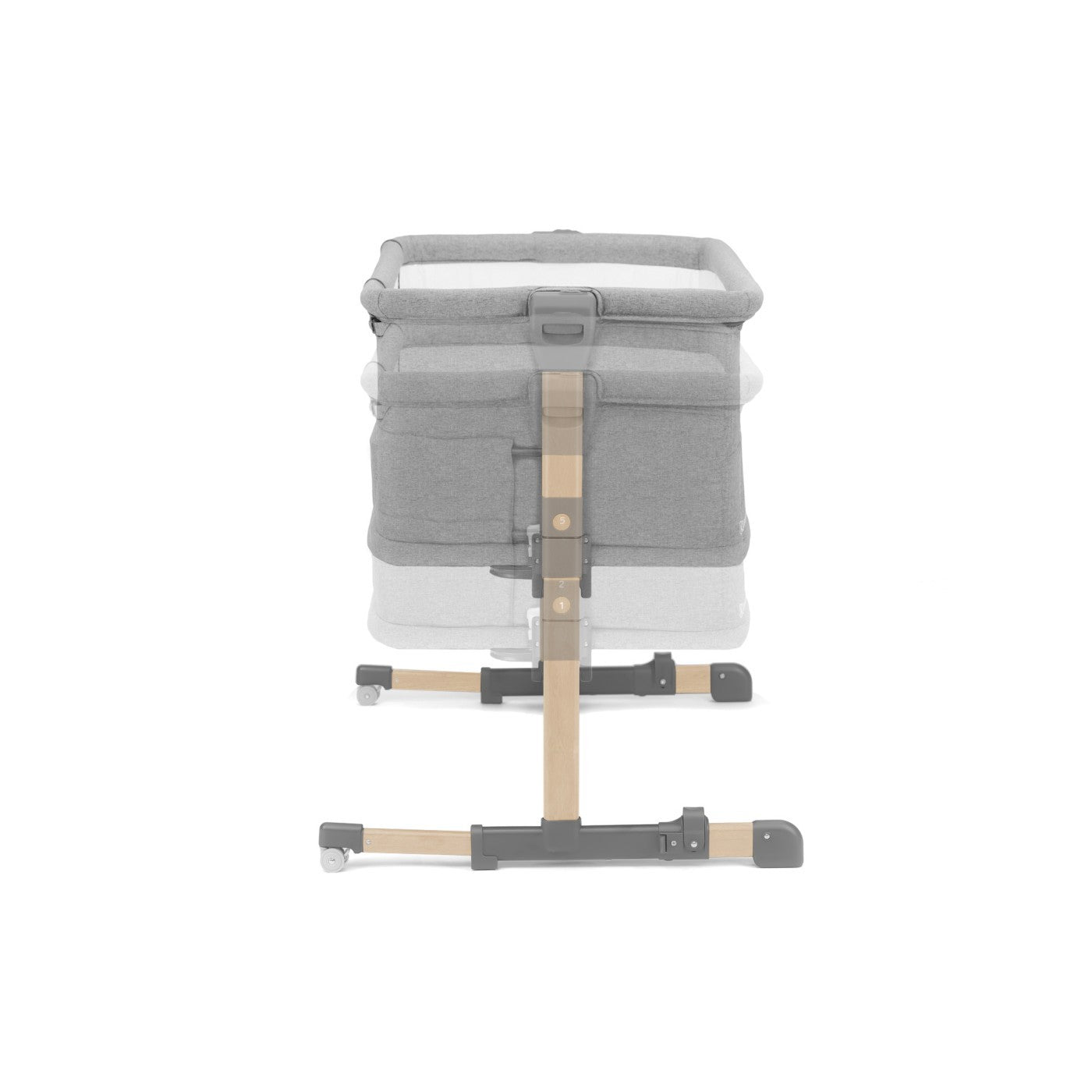 PATUT BEBE, KINDERKRAFT NESTE GROW, GRI DESCHIS LEMN - Imagine 3