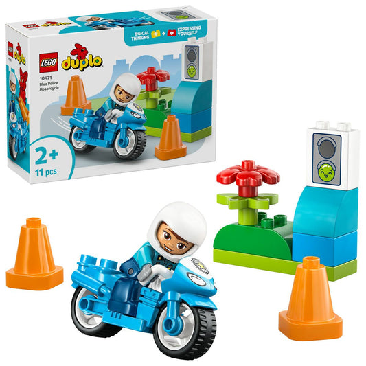 LEGO DUPLO MOTOCICLETA ALBASTRA DE POLITIE 10471 - Imagine 9 [ps:435733d7-fa7c-4b59-b966-ea78d20dcb35]