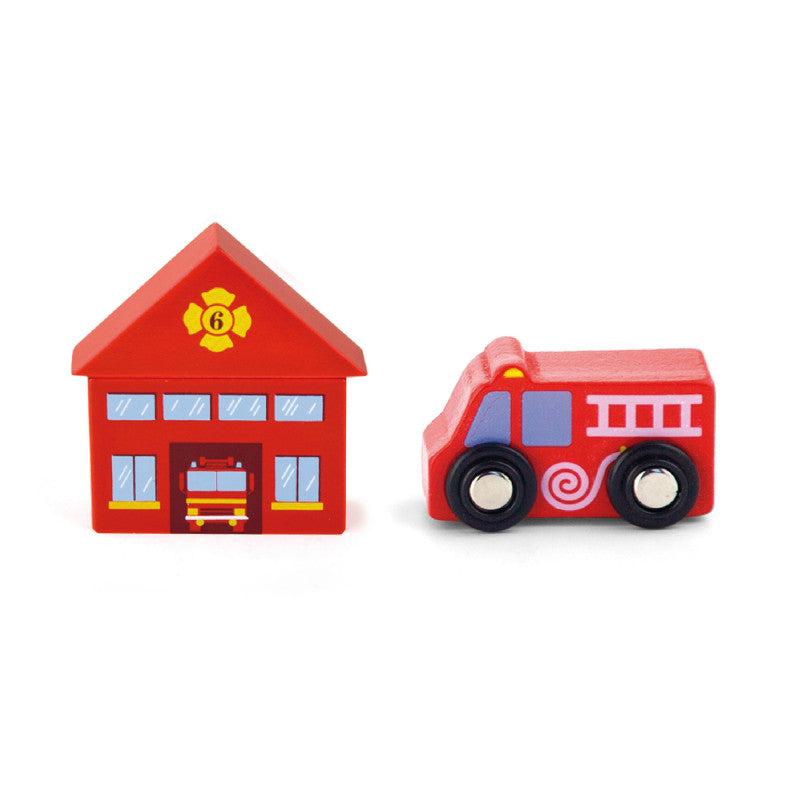 Set de accesorii trenulete - Statie de pompieri, Viga [ps:775ffd24-b972-4151-89fb-3647667ad02b]
