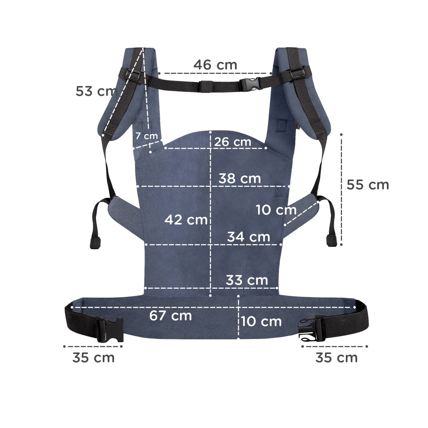 MARSUPIU ERGONOMIC KINDERKRAFT NINO, PANA LA 20 KG, - Denim [ps:c75e21e6-895e-485f-af6e-8edfa2a0a594]