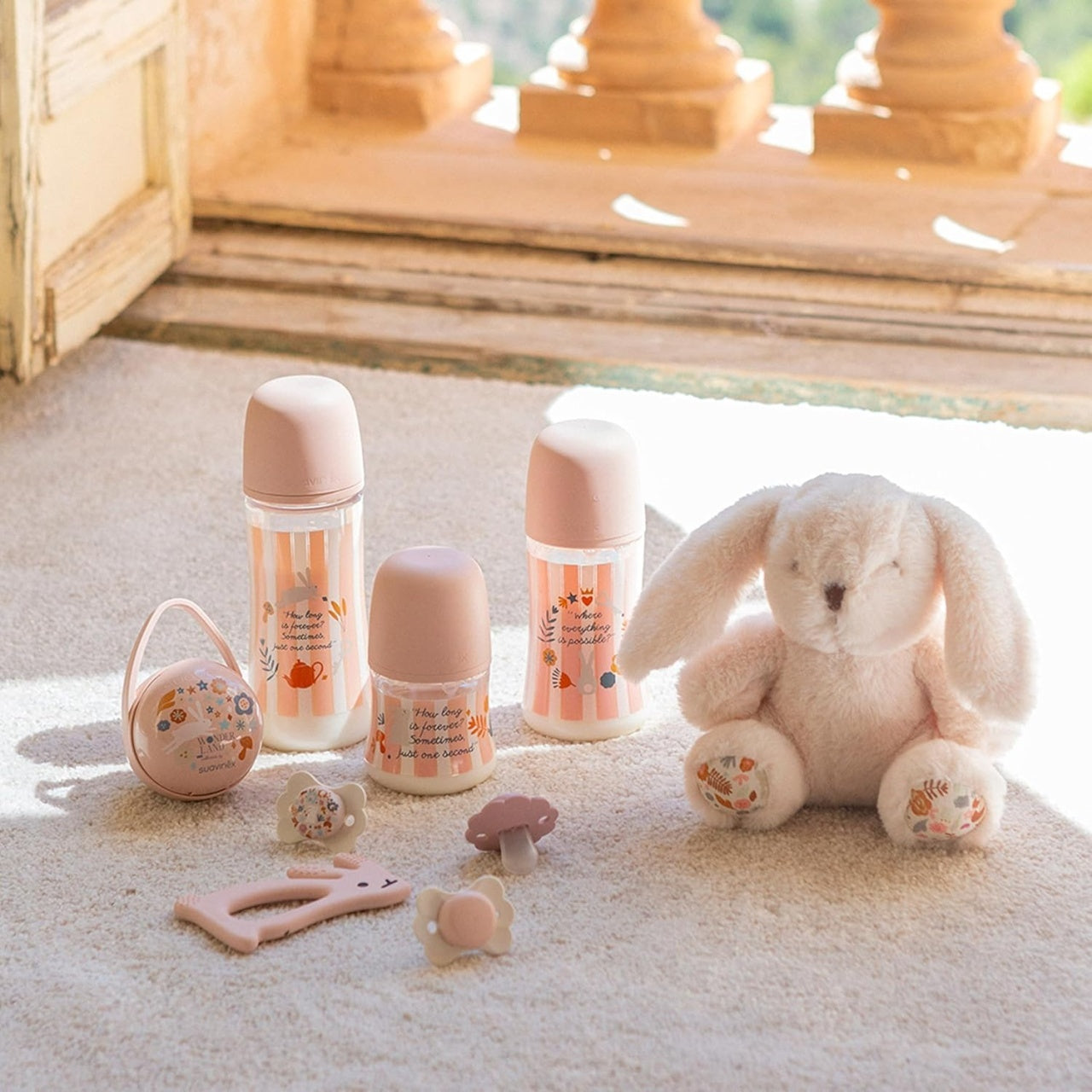 Set cadou Wonderland, roz, Suavinex - Roz