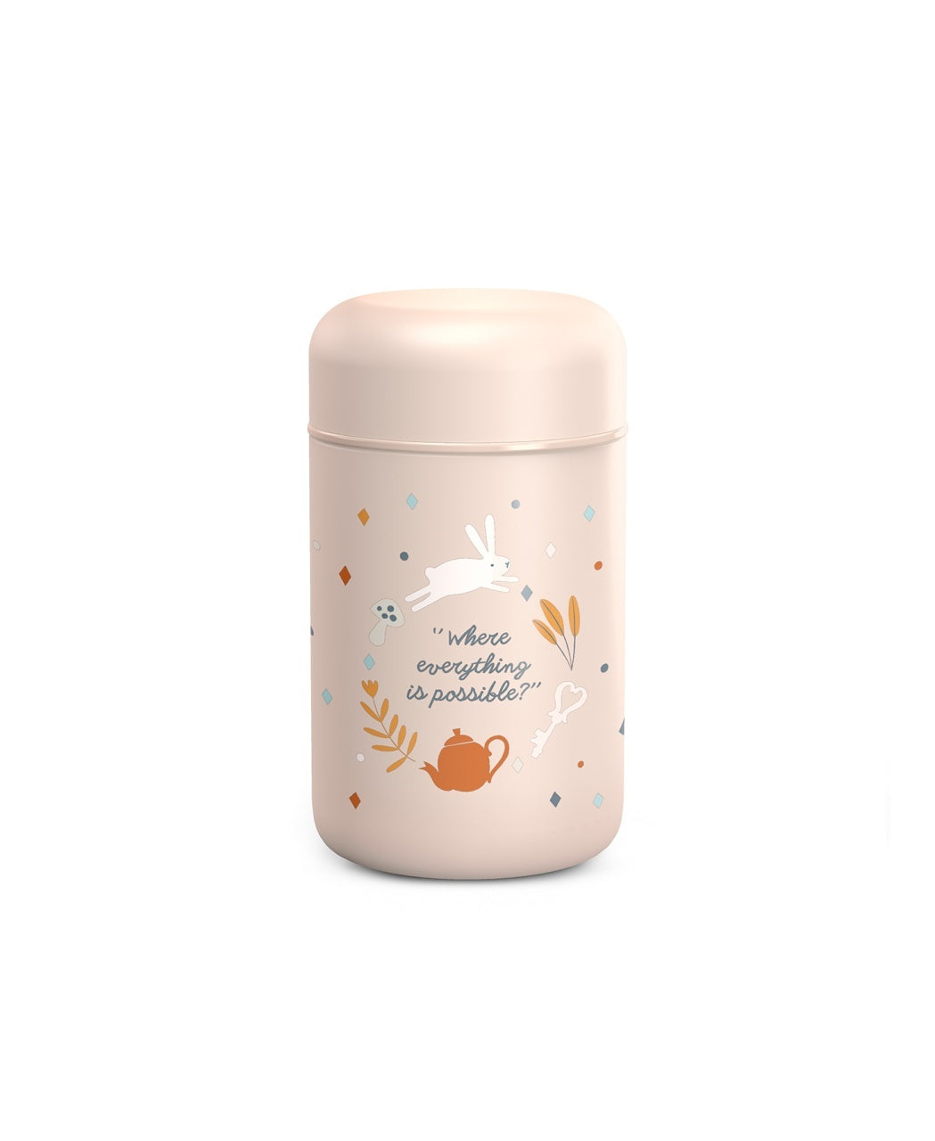 Termos alimentar Wonder, 400 ml, liberty, Suavinex - Roz