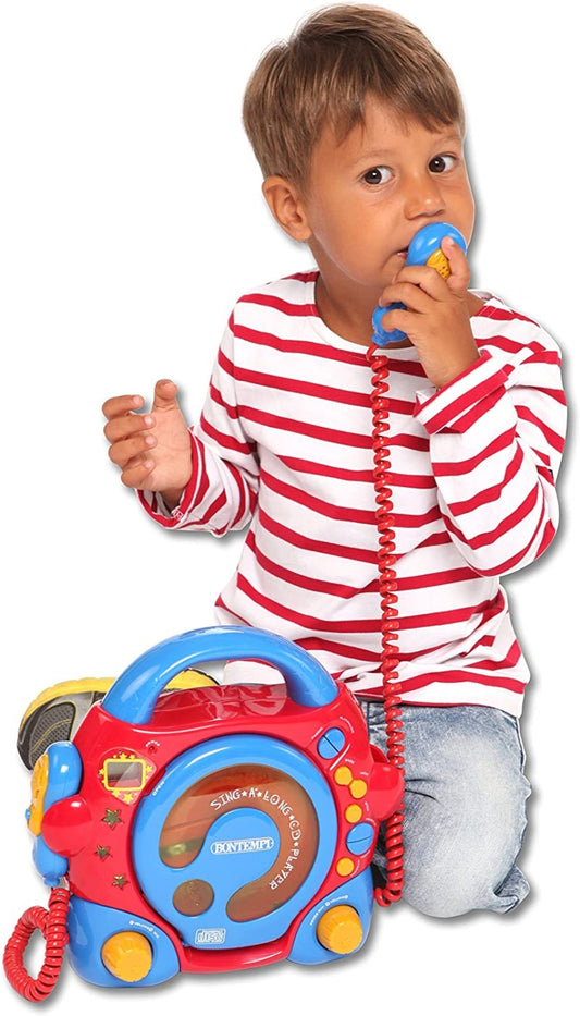 BONTEMPI CD PLAYER PORTABIL CU 2 MICROFOANE SI ADAPTOR - Imagine 3