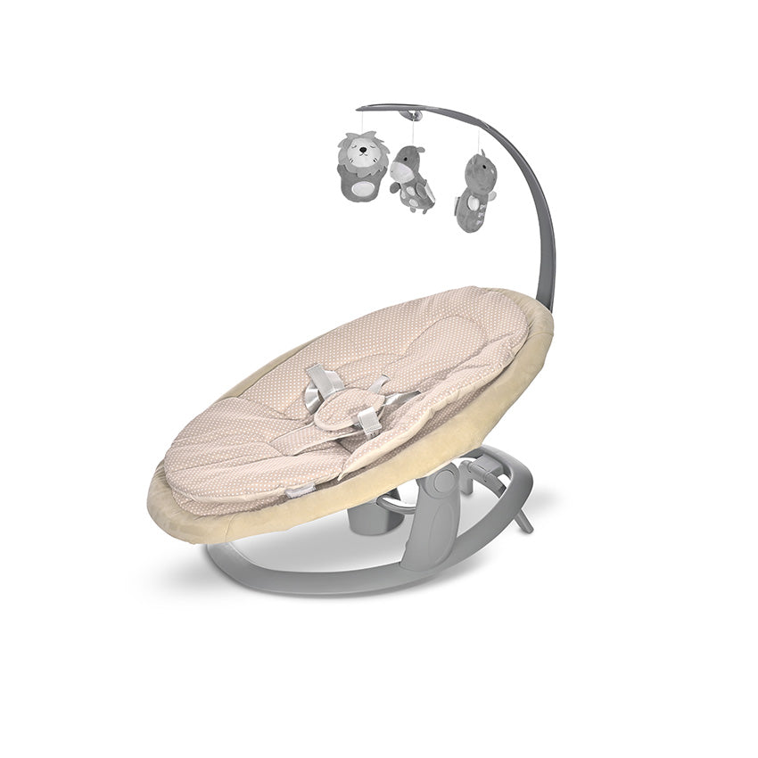 Leagăn Electric Rotativ Lorelli Toscana, Grey Trees - Beige Dots (3) [ps:1c14c692-b971-40a1-af42-a41e727ba61c]