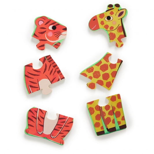 Puzzle din lemn Coucou Tigre, Djeco - Imagine 2 [ps:7e83444a-e658-4cf4-b840-81f90d8ebe57]