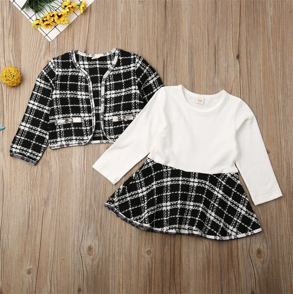 Set sacou cu rochita Drool (Marime: 80, Culoare: Negru cu alb) [ps:ffdbb1ab-040c-4a72-b387-f3b6737b575c]