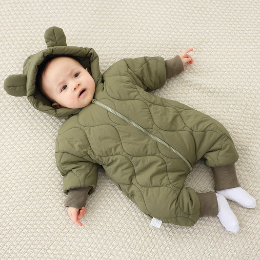 Combinezon Iarna Bebelusi Flippy, Bumbac, Maro, 73 cm - Verde (3) [ps:7b25e795-0fd5-42a2-8251-a629c137aa1b]