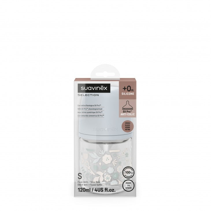 WONDERLAND BIBERON DE STICLĂ 120ML SXPRO DEBIT LENT LIBERTY ALBASTRU [ps:d906aa4d-9871-4a91-81b0-6771130ce771]