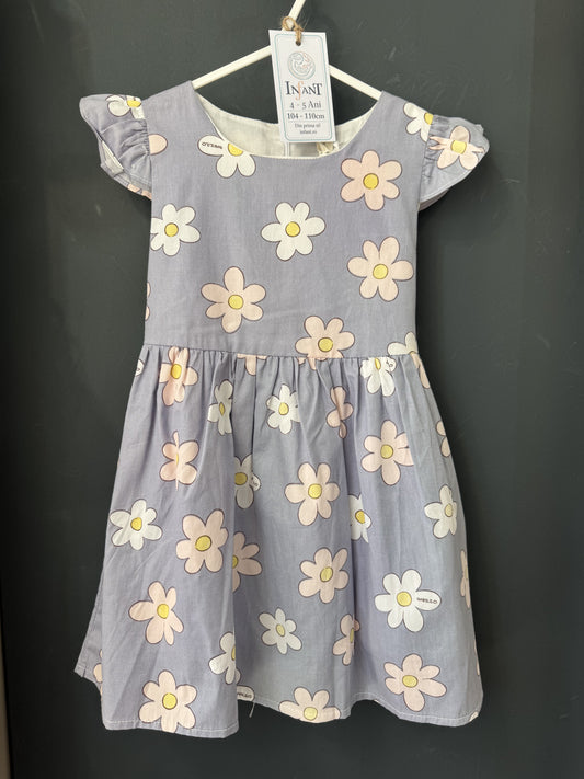 Rochie Lila cu Margarete și Volane, Mărime 110 | INFANT - 110 (3) [ps:560c5f80-1dd5-4f99-a7ae-96537ae79ea0]