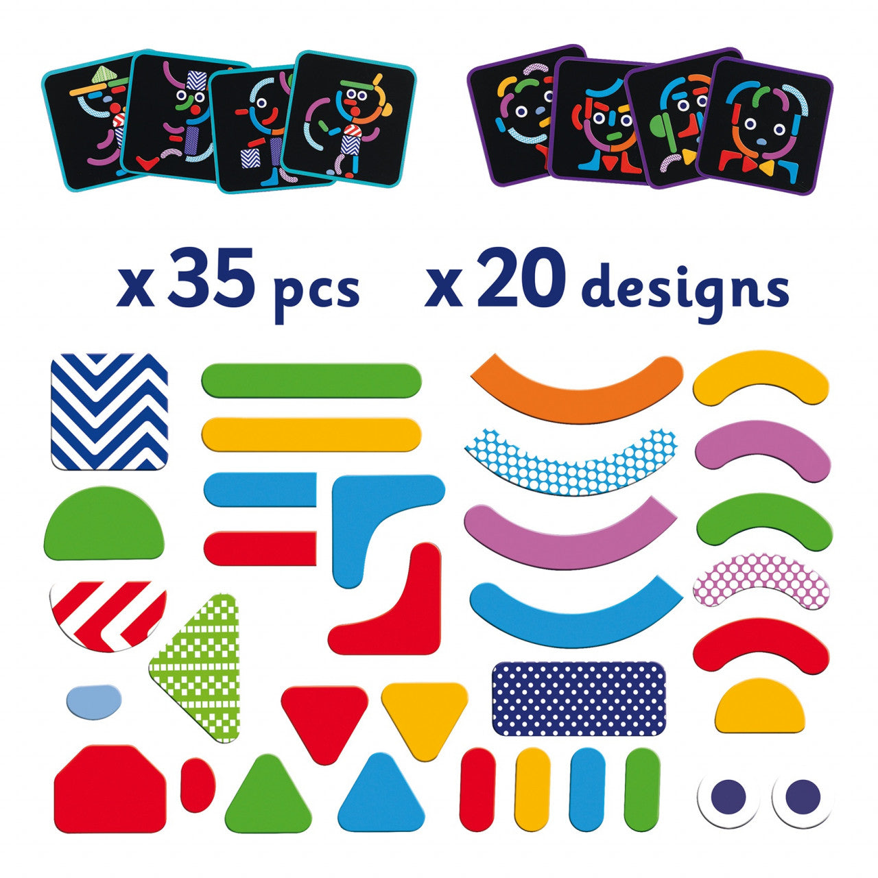 Joc cu magneti Geobonhomme, Djeco - Imagine 5 [ps:3245a80f-e006-4ff3-9743-623546c05a98]