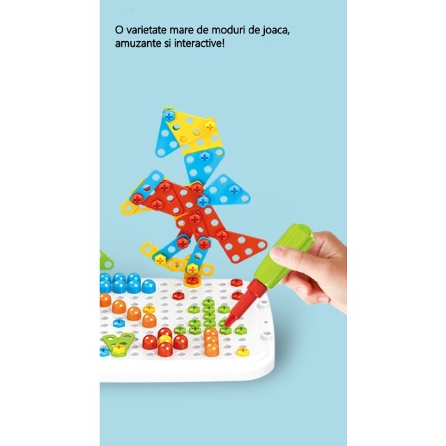 Jucărie Educativă Flippy 6 în 1, Set 258 Piese cu Bormașină - Default Title (3) [ps:71635918-e610-49e6-99e1-7445189c6895]