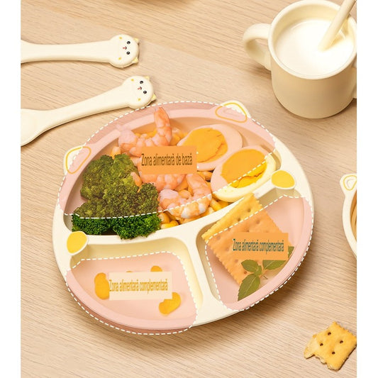 Set Hranire Bebelusi Flippy, Silicon, Model Pisicuta, Bej - Bej (3) [ps:6b8ee2f9-9816-4dc0-9d75-ef263c7210c1]