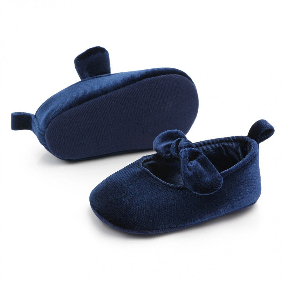 Balerini bebelus de catifea Drool (Culoare: Albastru, - Albastru
