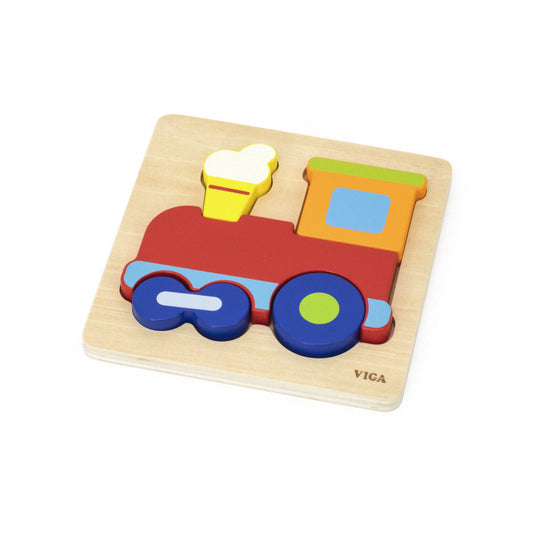 Puzzle din lemn 5 piese - trenulet, Viga [ps:b25f169d-1cea-42a6-a38d-6a17cb34425c]