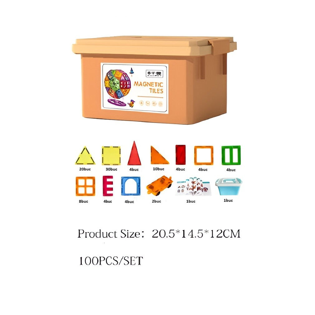 Set Cuburi Magnetice Flippy, 100 Piese - Jucărie Educativă - Default Title (3) [ps:3eca4ba4-f510-445c-8611-c243984f5683]