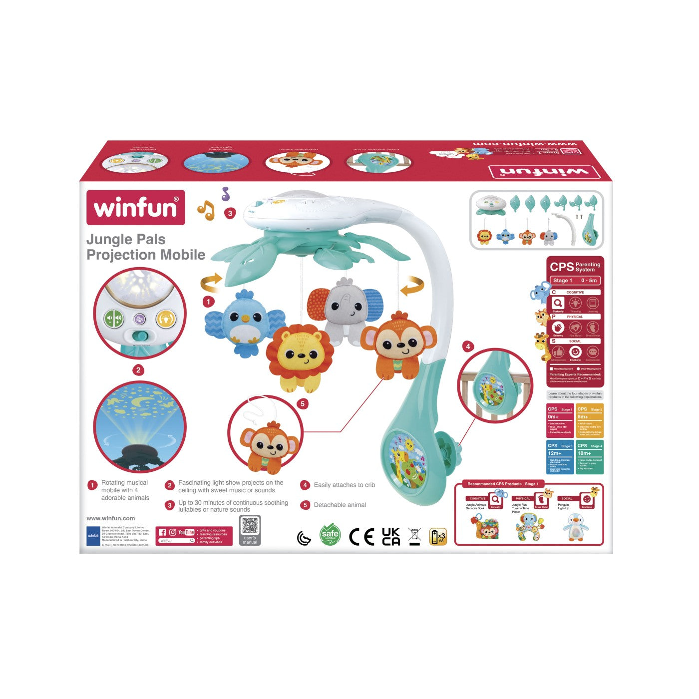 WINFUN PROIECTOR MOBIL ANIMALUTE DIN JUNGLA - Imagine 3