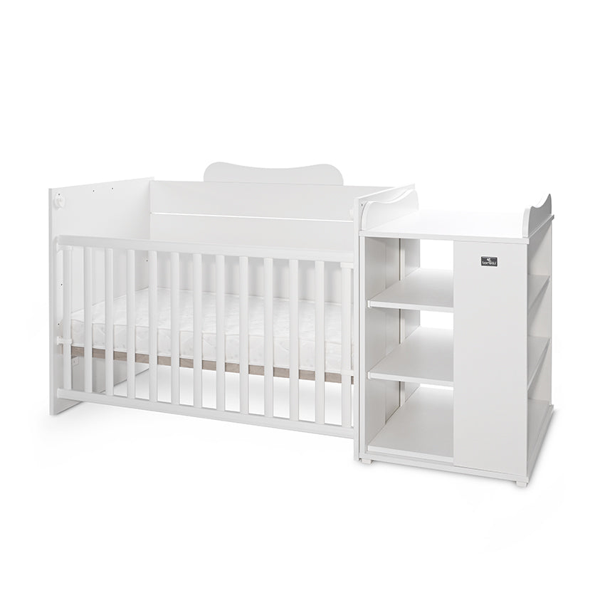 Pătuț Modular Multifuncțional Lorelli Multi, White Orchid - alb (3) [ps:bb213009-4d09-4931-8451-caaac16235cd]