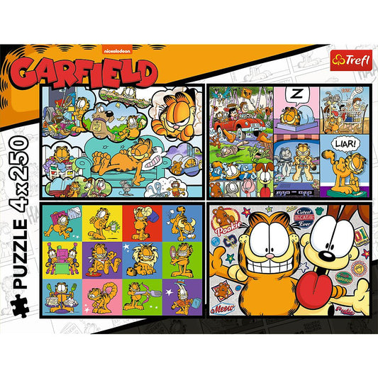PUZZLE TREFL 4X250 LUI GARFIELD NU II PLACE ZIUA DE LUNI - Imagine 6 [ps:95a7bd0e-cb03-4381-b655-90bd3c9f02b0]