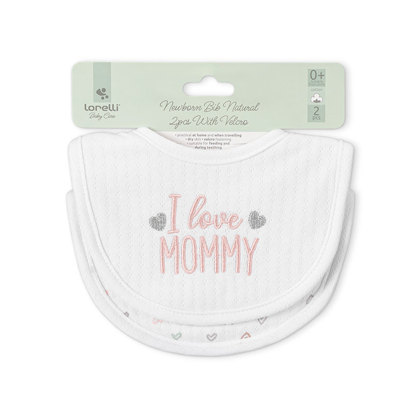 Set 2 Bavete Bumbac Lorelli pentru Nou-Născut, White - Pink (3) [ps:11e78d18-d2d6-4f5c-8b60-d3daeecf3412]