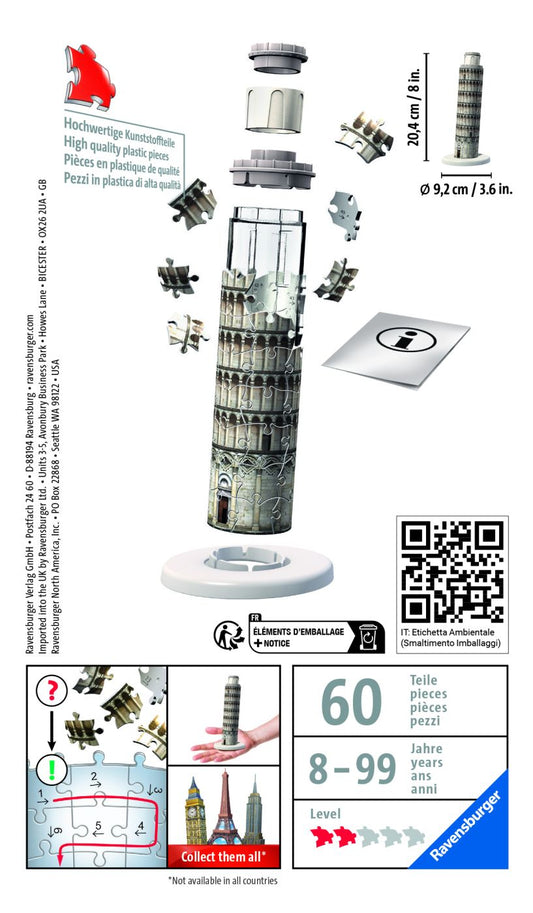 Puzzle 3D Mini Turnul din Pisa Ravensburger - Default Title (3) [ps:199e9504-238b-4c8f-9fcb-eb6e94ddf242]