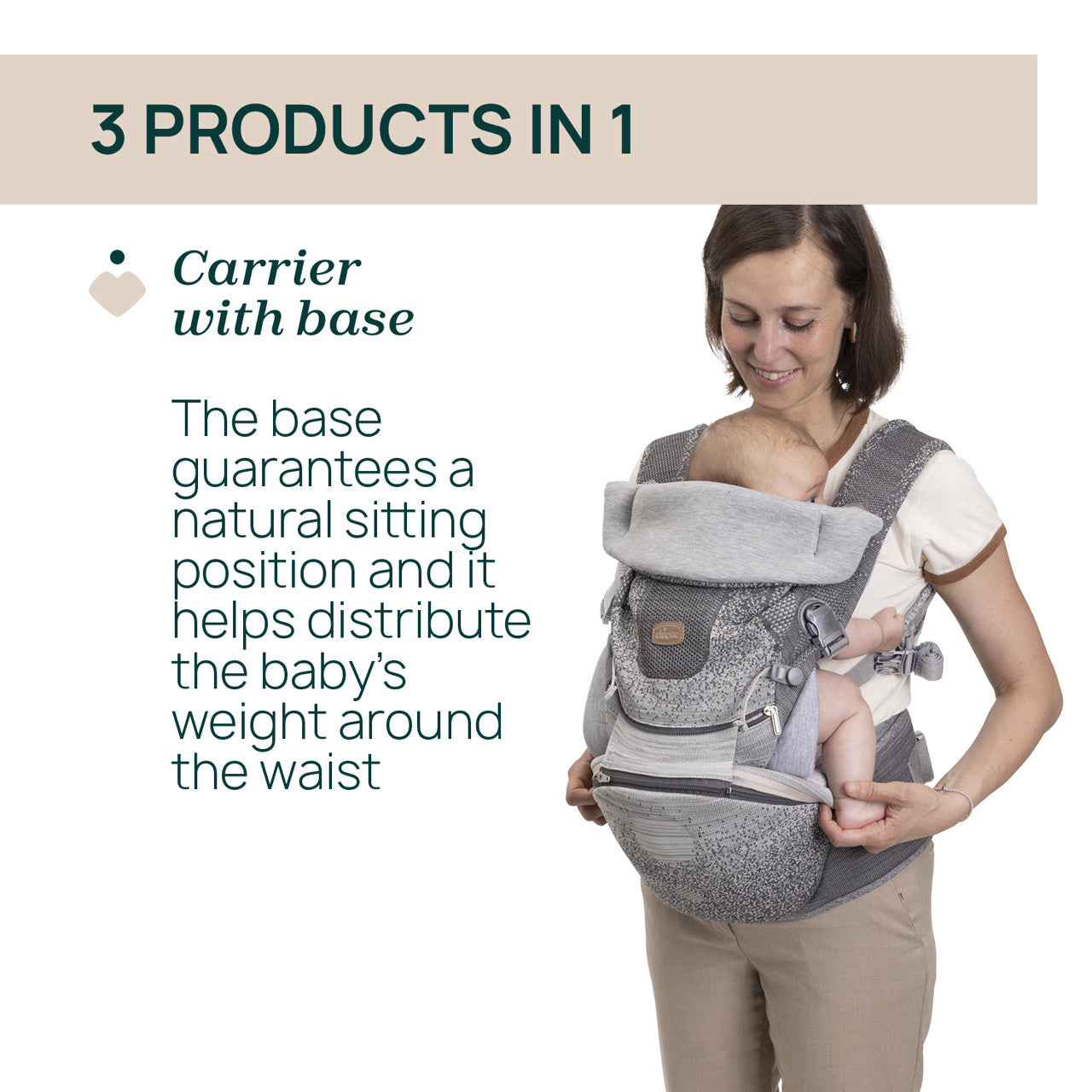 Marsupiu ergonomic multifunctional Chicco Airy Hip Fit 3 - Default Title (3) [ps:4bee23fd-c6cf-4e70-a15d-10cfe38f93c1]