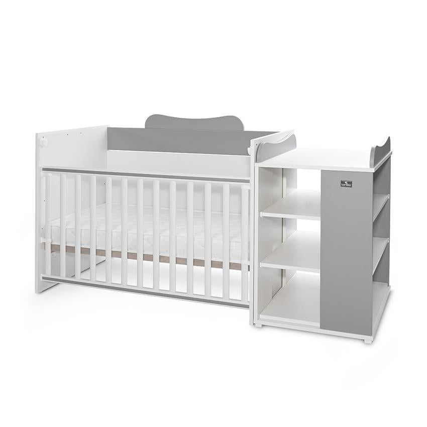 Pătuț Modular Multifuncțional Lorelli Multi, White Orchid - White Stone Grey (3) [ps:627a3954-51b3-469b-9f8b-72bcd10ae6df]